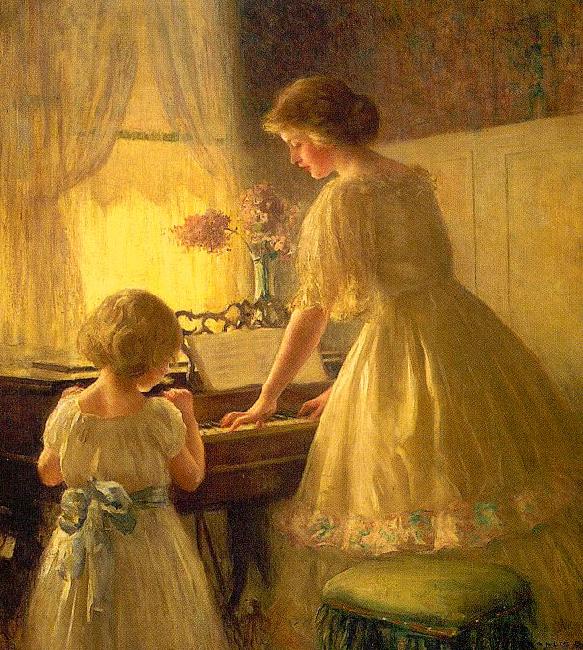 Francis Day The Piano Lesson oil painting image